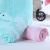 Pure cotton twistless children bamboo fiber towel cartoon dog and balloons children towel