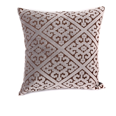 rhombus kaleidoscope fashion velvet pile throw pillown home furnishing throw pillow