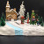 Manufacturers selling Christmas ornaments Christmas music box rotating Santa Snowman Nightlight