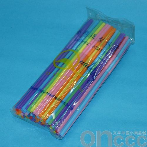 qian green daily disposable art modeling straw