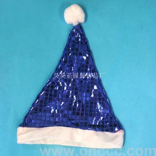 HS-1235C Blue Triangle Christmas Hat