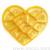 Manufacturers supply cosmetic plastic packaging blister tray large favorably yellow heart-shaped plastic boxes