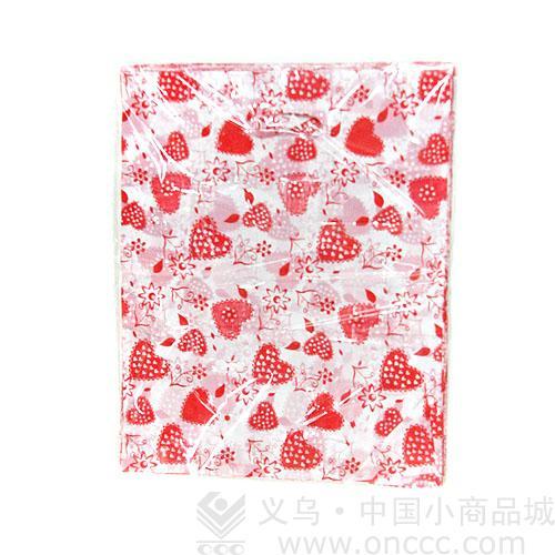 Spot Goods Factory Direct Sales Cloth Bag Plastic Bags Red and White Plastic Gift Bag