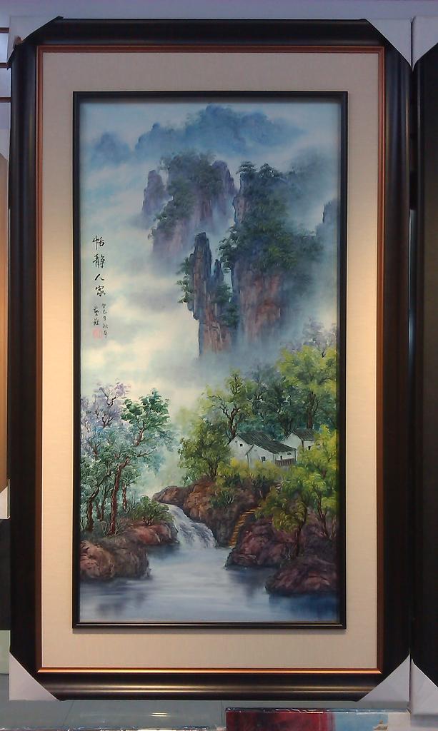 刀画装饰画 纯手绘油画 玄关挂画 客厅沙发挂画 书房挂画