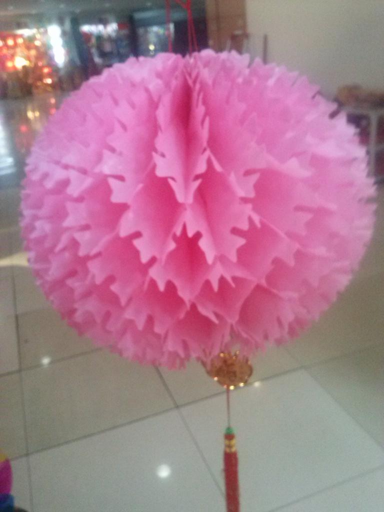 30公分刺球 喜庆灯笼蜂窝折灯笼婚庆 元旦春节装饰婚房