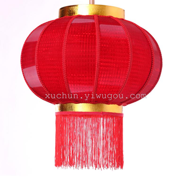 新款春节元旦过年元宵 中秋方格转灯 高等LED灯笼批发