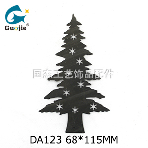 snowflake hardware plain sheet christmas tree hollow iron christmas tree christmas product decoration stamping accessories