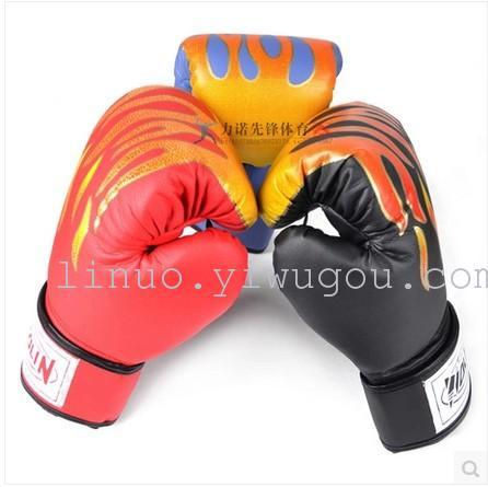 authentic boxing gloves fight fighting sanda gloves muay thai gloves flame boxing sleeve sandbag gloves