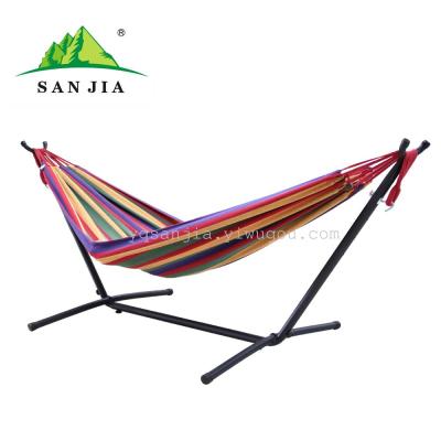 Certified SANJIA outdoor leisure products iron frame with hammock