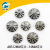 Sunflower double - hole electroplating beads umbrella - plated with orifice beads for environmental 