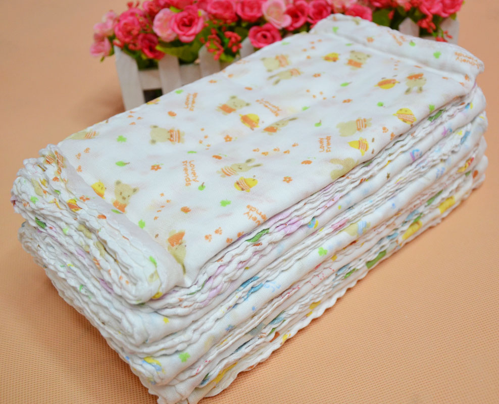 高密度纱布手帕 洗脸巾 口水巾 喂奶巾 面巾 擦