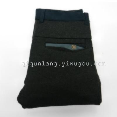 The new tide of foot leisure cultivate one's morality pants with thick cloth leisure trousers 