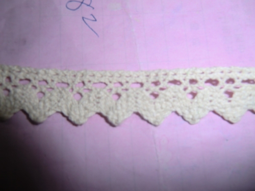Cotton Yarn Tooth Edge， cotton Lace