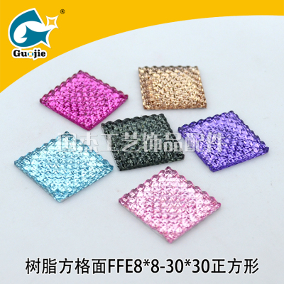 Hot resin square face shoes and hats wedding accessories accessories accessories