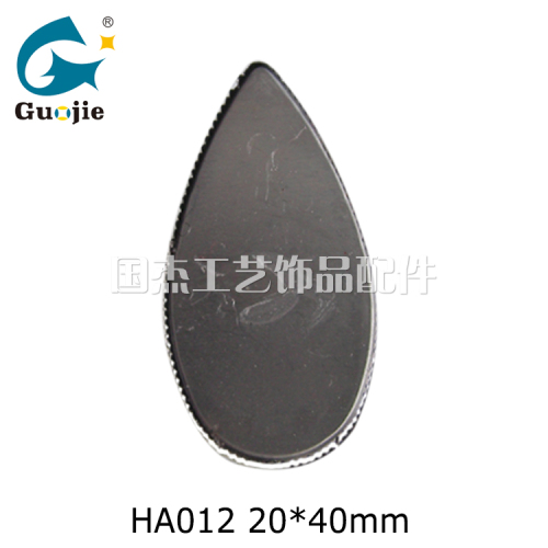 iron dripping frosted bottom plate hardware stamping tooth plate drop-shaped diamond-bit metal
