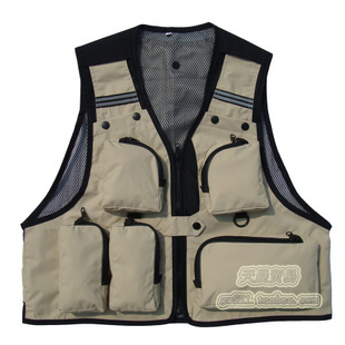 men‘s fishing vest mesh fishing clothes outdoor vest multi-bag photography vest （4 colors optional）