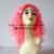pink hair,long Wavy Wigs,Festival wig,Party wigs