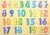 0-20 number/letter fingers alphanumeric cognitive education hands wooden jigsaw puzzle