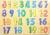 0-20 number/letter fingers alphanumeric cognitive education hands wooden jigsaw puzzle