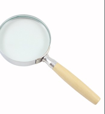 semi-metal wooden magnifying glass
