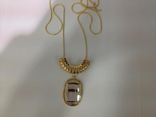 korean crystal pendant necklace
