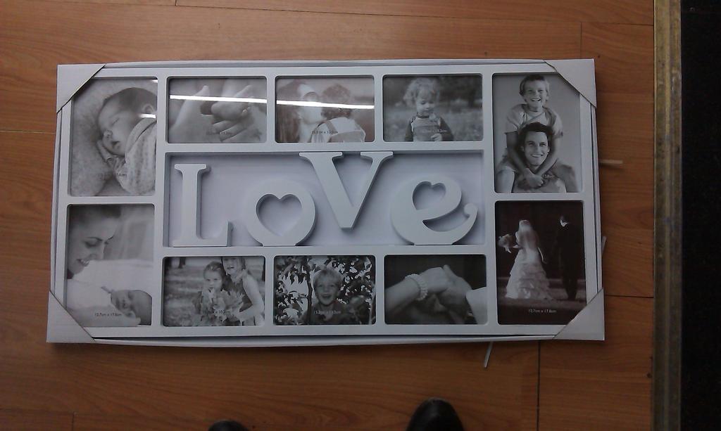 塑料组合相框，十孔。