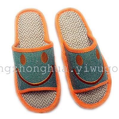 slippers， linen blowing bottom for men and women couple， candy color new high-end slippers