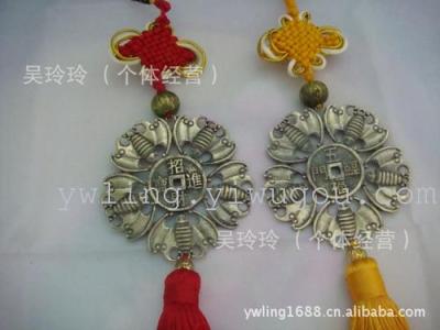 Pendant factory direct supply of metal products/Chinese knot five blessings pot car pendant