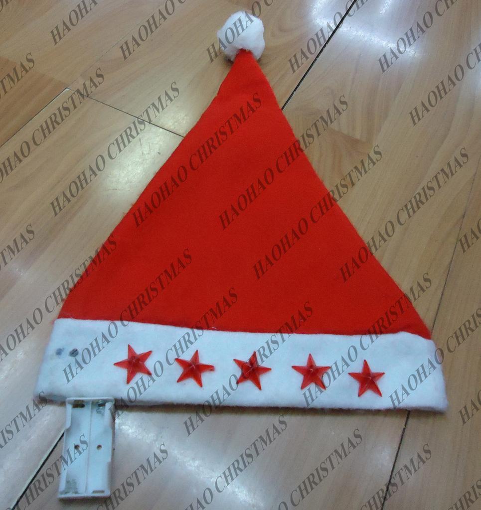 大红无纺布电池盒五角星帽