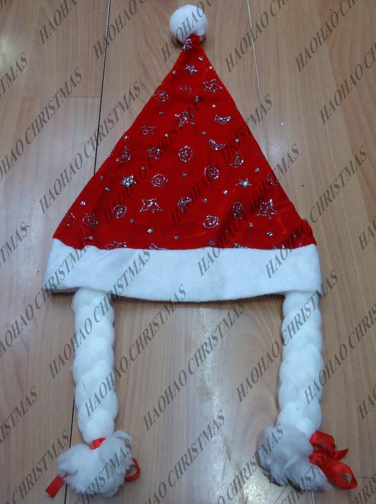 大红金丝绒烫金女帽