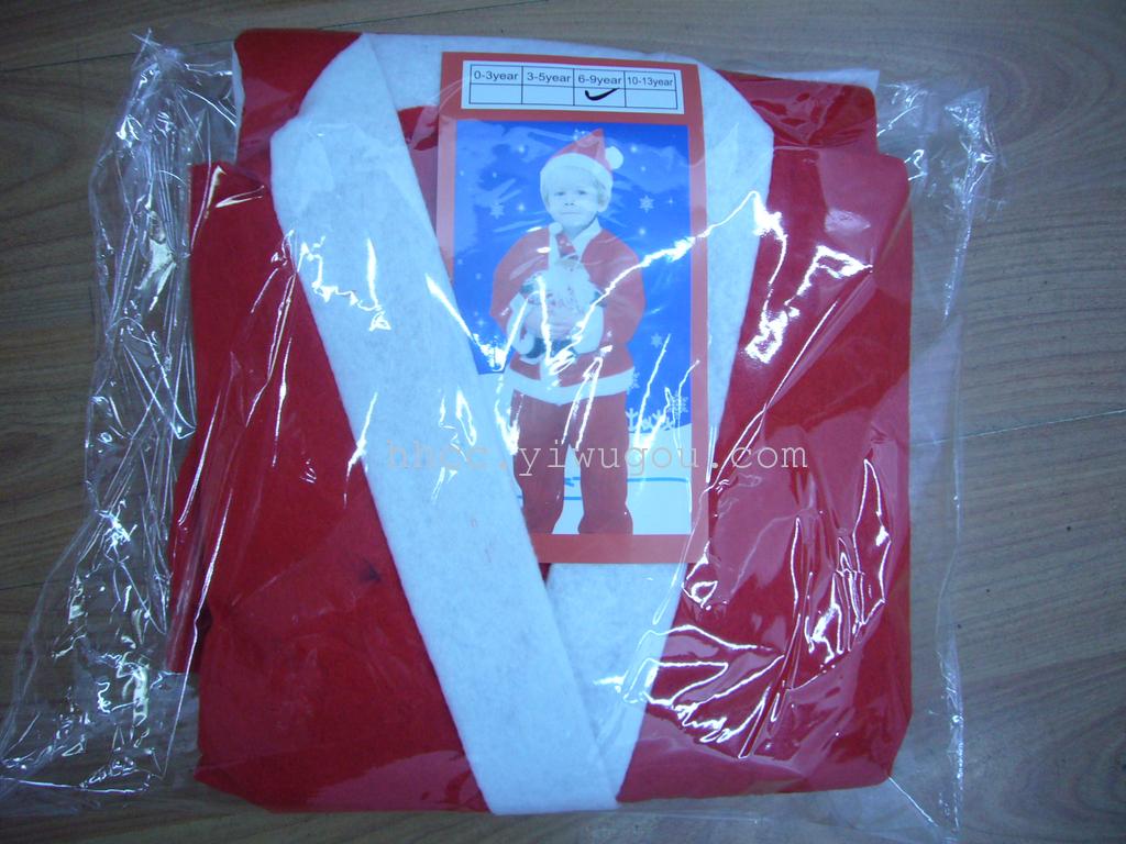 大红无纺布圣诞衣服