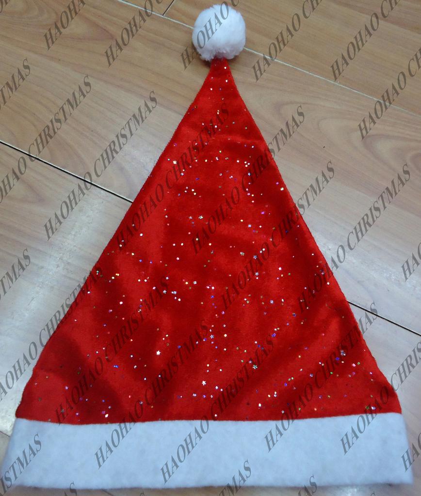 大红金丝绒七彩粉普帽