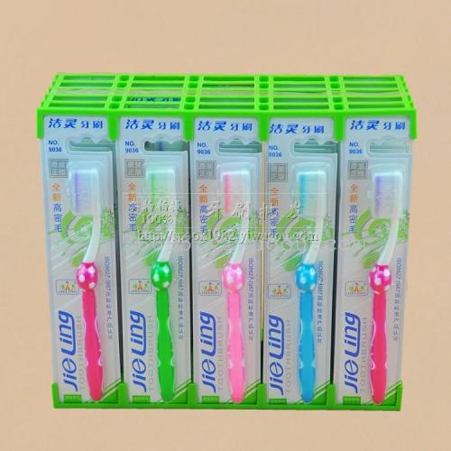 toothbrush wholesale jie ling 9036（30 pcs/box） soft-bristle toothbrush