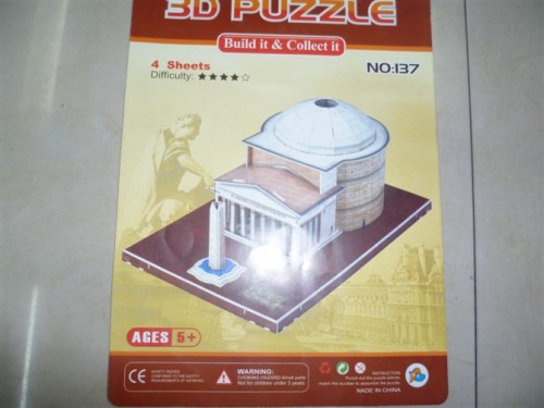 3D Big 4 Piece Puzzle