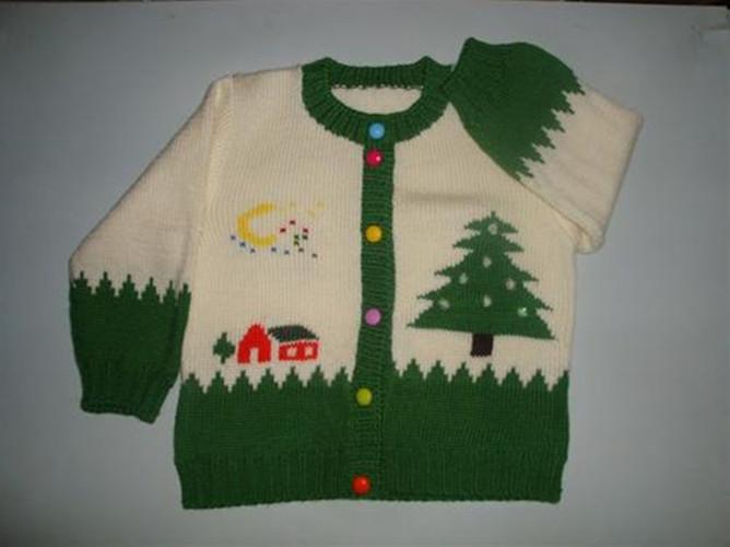 婴童童装儿童手工编织毛衣,可爱小鸭开衫单排扣毛衣三利毛线