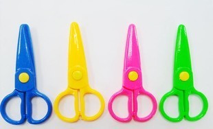 environmental protection pp safety student scissors children‘s handmade scissors bright color manufacturer direct sales