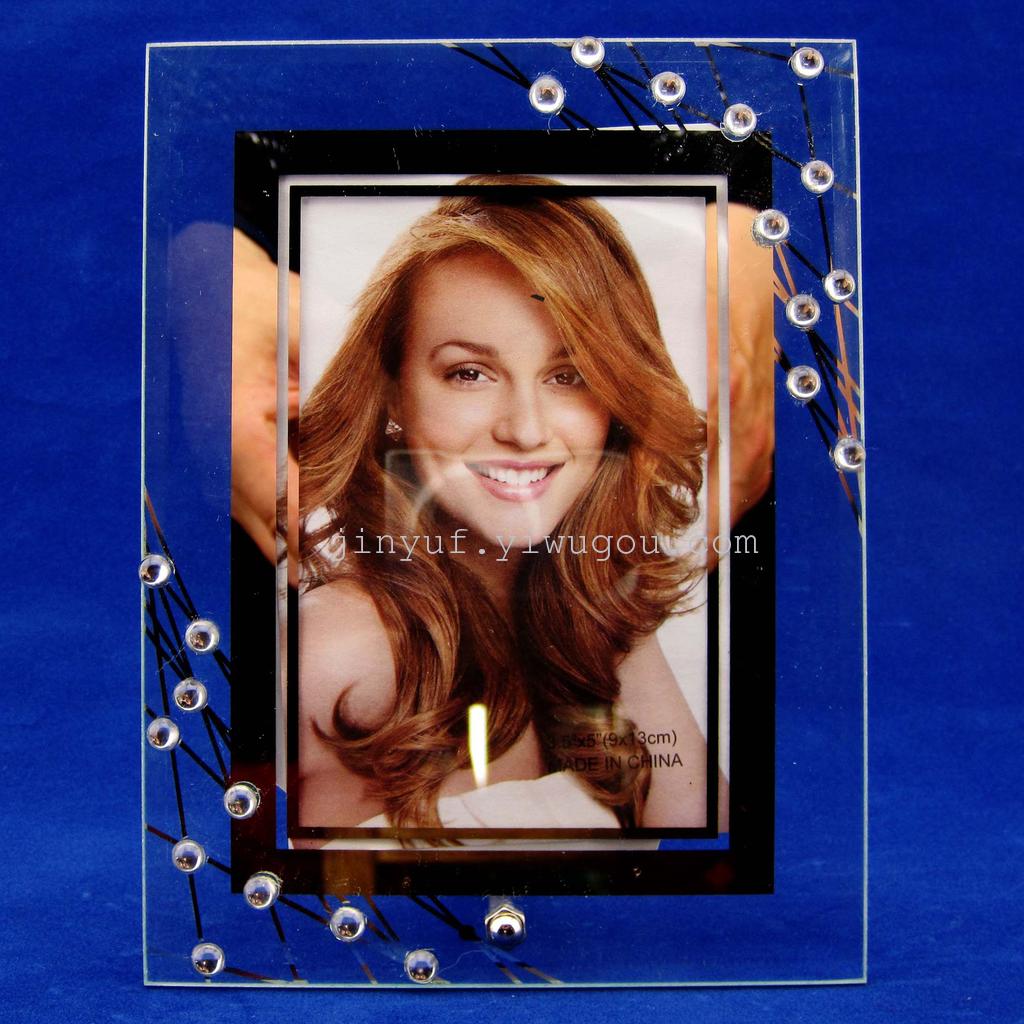 义乌洗镜粘珠款1/镶珠/玻璃平板/创意/外贸出口/相框