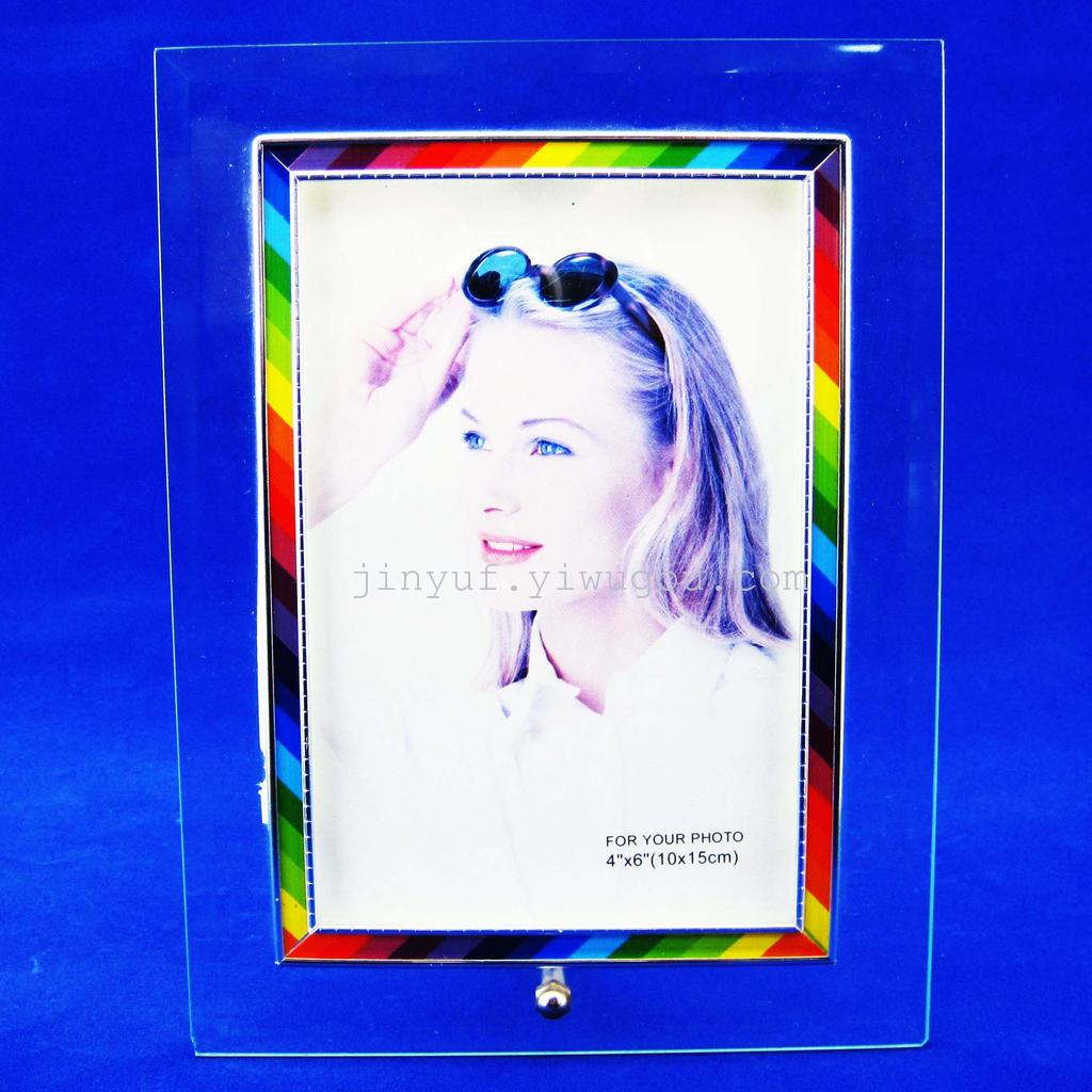 义乌彩条GT框款/玻璃平板/创意/外贸出口/相框