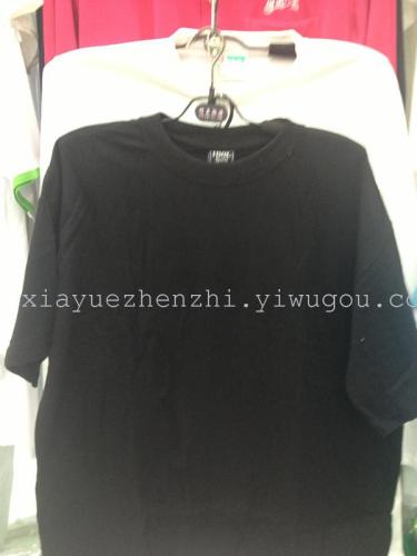 factory stock 200g black round neck v-neck cotton t-shirt t-shirt t-shirt