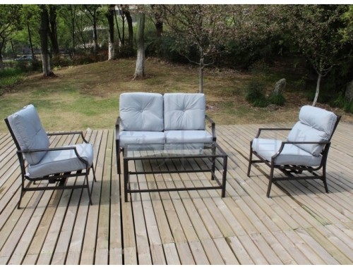 alaska iron art sofa outdoor leisure sofa table and chair set courtyard furniture luxury fashion