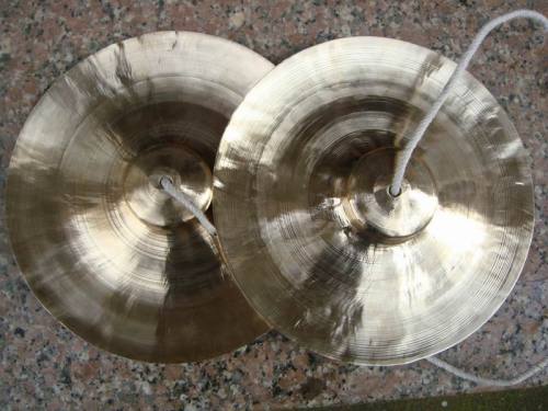 musical instrument small wide bowl small cymbals student small small cymbals small hairpin copper cymbal