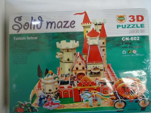 8 pieces 3d paper puzzle diy puzzle children‘s intelligence puzzle