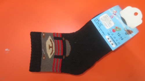 thermal polyester cotton imitation handmade trumpet terry sock 709