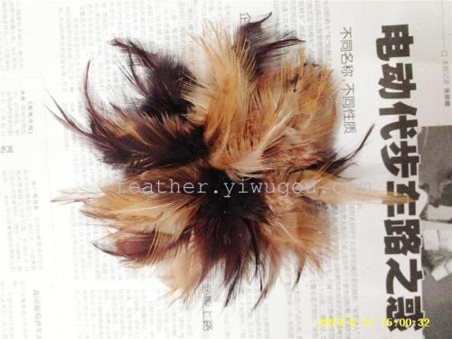 40158 yiya feather， feather head flower， natural feather headdress， feather corsage ornaments