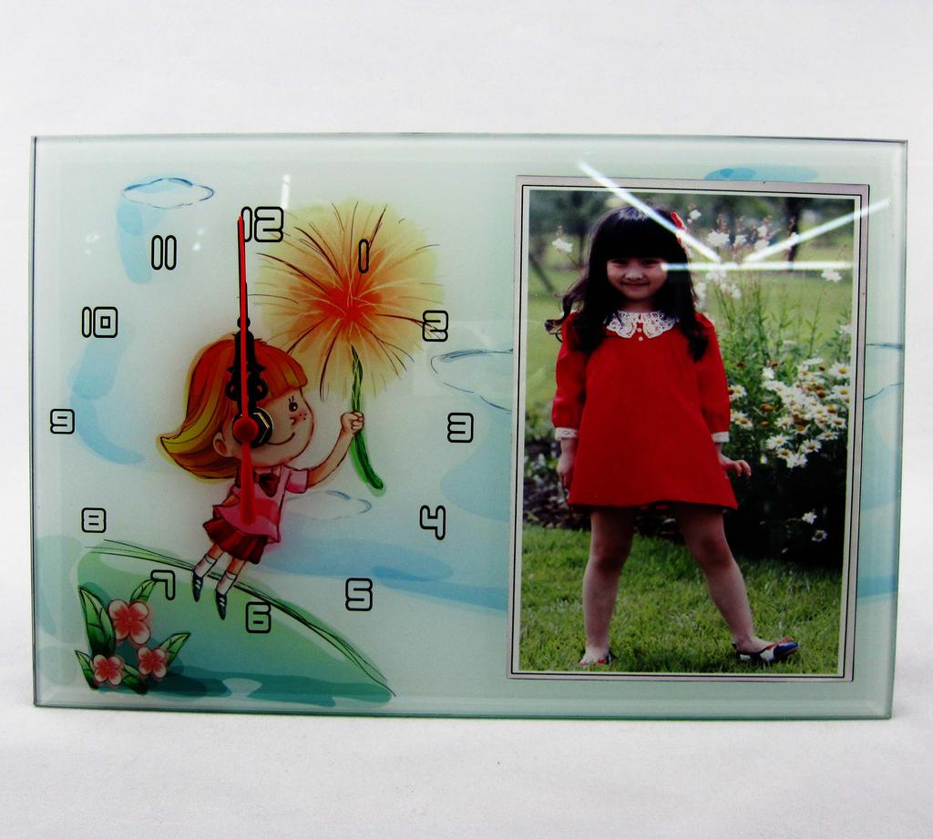 义乌贴纸带时钟款1/玻璃平板/创意/外贸出口/相框