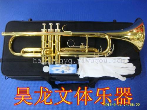 Musical Instrument Miller Small Gold Lacquer Trumpet Brass Musical Instrument
