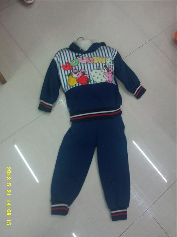 卡通图案印花贴片童装 套装