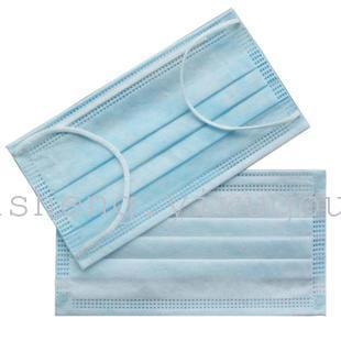 disposable mask wholesale white and blue non-woven fabric industrial labor protection