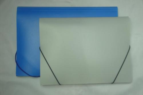 Topper Top Pp Solid Color Frosted Simple Elastic Folder