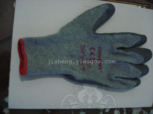 labor protection gloves dipped gloves wear-resistant gloves latex wrinkle gloves